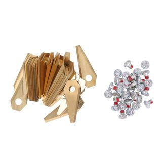 Infinite Cuchillas De Titanio Para Cortac&eacute;sped Rob&oacute;tico Bosch Indego 350/400/800/1000/1100 - 30 Unidades Con Tornillos