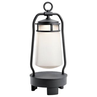 Loops Outdoor IP44 Integrated LED Bluetooth Lantern Textured Black LED 3W d01748