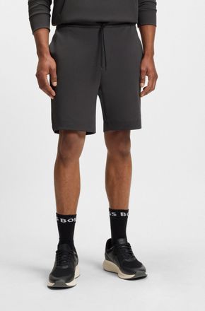 Boss Green by Hugo Boss Sweatshorts BOSS GREEN Shorts Zone, Herren, Gr. XXL, N-Gr, grau (dunkelgrau027), Sweatware, Obermaterial: 62% Baumwolle, 33% Polyester, 5% Elasthan, u