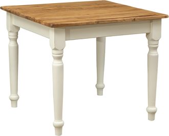 Biscottini International Biscottini - Mesa De Madera Maciza 90x90 Cm Mesa Cuadrada De Cocina Y Comedor Ahorro De Espacio Mesa De Exterior E Interior Country