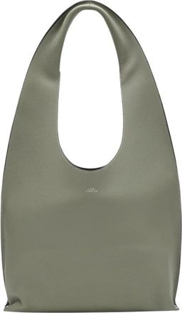 A.P.C. Le Neige Schoudertas - Dames - Schoudertassen - Groen - ONE Size - Leer - Tassen