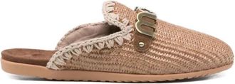 Mou Mules - Dames - Slip ons - Beige - 36 EU - Schoenen