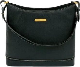 Burberry Pre-owned Shoulder Bags, female, Black, Size: ONE SIZE Pre-owned Leather Shoulder Bag