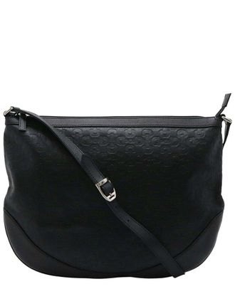 Gucci Black Gg Denim Shoulder Bag (Authentic Pre-Loved)