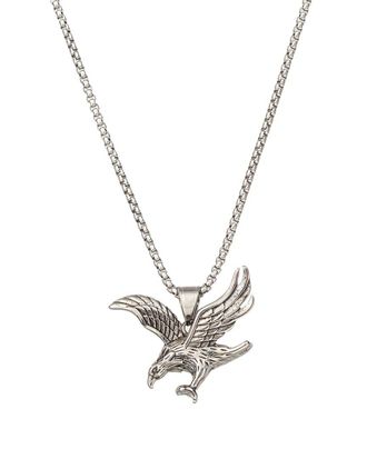 Eyecandy LA Eye Candy La The Bold Collection Titanium Flying Eagle Pendant Necklace