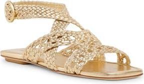 Stuart Weitzman Thea Sandal in Golden at Nordstrom Rack, Size 5