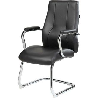 Dmora Silla De Oficina Dmoncin, Sillas De Sala De Espera Con Reposabrazos, Silla De Sala De Espera Ergon&oacute;mica, 61x58h101 Cm, Negro - Dmora
