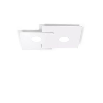 Netlighting Square Lifestyle Surface Mounted Ceiling Light White Finish 2x GX53
