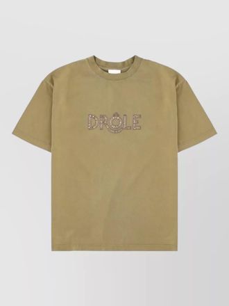 Dr&ocirc;le de Monsieur short sleeve crew neck graphic t-shirt