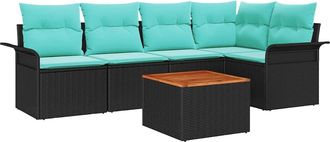 vidaXL Conjunto De Sof&aacute;s De Jard&iacute;n 6 Uds. 5-n&uacute;mero De Plazas Vidaxl