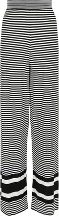 Ferragamo Womens Striped Knit Pants In Multi