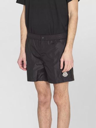Moncler logo-patch swim shorts
