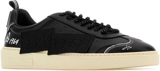 Dsquared2 Mixed-Media Lace-Up Sneaker - Black