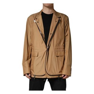 Dolce & Gabbana Blazers, male, Brown, Size: 4XL Overcoat