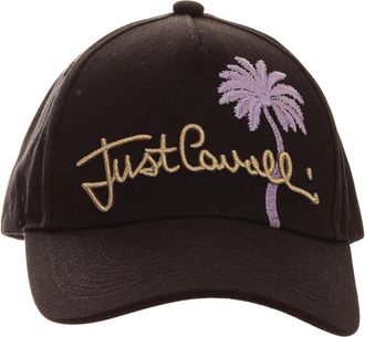 Just Cavalli Baseball Cap - Dames - Petten - Zwart - ONE Size - Katoen - Accessoires