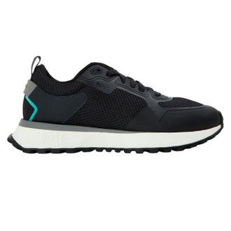 HUGO BOSS Heren Jonah Reflecterende Mesh Sportschoenen (Donkerblauw)