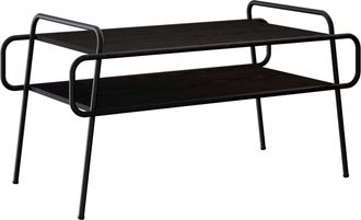 vidaXL Mesa De Centro Roble Negro 100 X 50 X 51 Cm Vidaxl