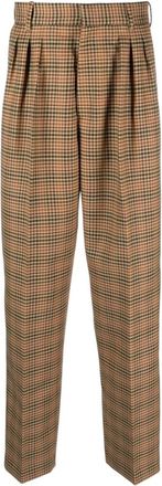 Kenzo Geruite geplooide pantalon - Heren - Broeken - Veelkleurig - Maat: 4XS Katoen
