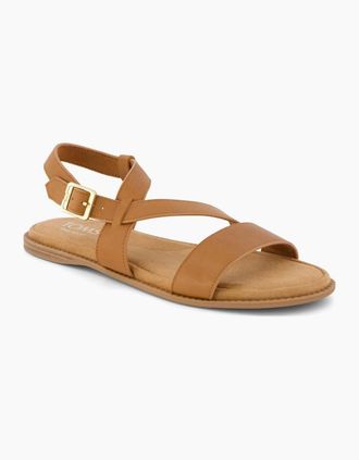 Toms Womens TOMS Mar Leather Womens Brown Sugar Sandals - Size: 5