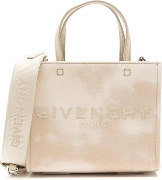 Givenchy Beige Leather Mini G Shopper Tote (Authentic Pre-Loved)
