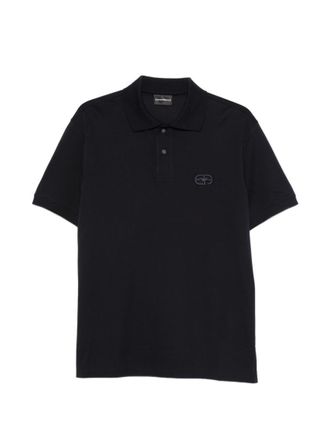 Emporio Armani Blue Embroidery Logo Polo