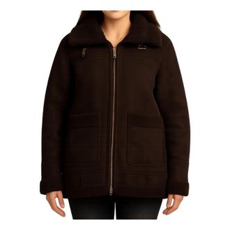 Yes-Zee O061 Kj 00 Jas - Dames - Zomerjassen - Bruin - M - Leer - Jassen