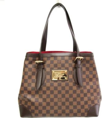 Louis Vuitton Tweedehands Canvas Louis Vuitton tassen - Dames - Vintage Shopper - Bruin - ONE Size - Vintage