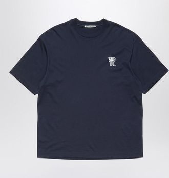 Acne Studios Logo T-Shirt Navy