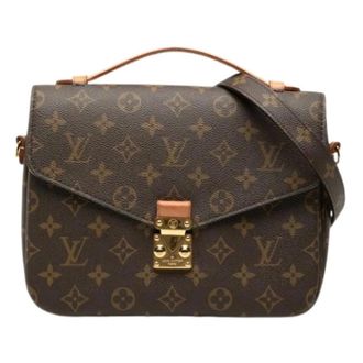 Louis Vuitton Pre-owned Pochette Metis - Dames - Pre-owned - Bruin - Maat: ONE Size Leer