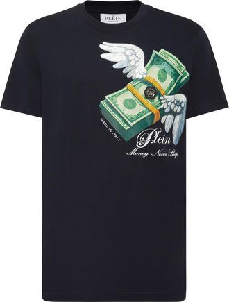 Philipp Plein Round Neck T-Shirt Money