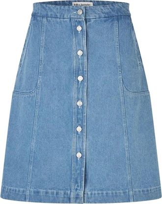 Lollys Laundry Denim Rokken - Dames - Spijkerrokken - Blauw - XS - Denim - Rokken