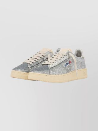 Autry sequined low-top sneakers