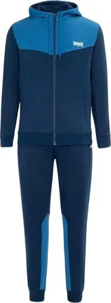 Lonsdale Tweekleurig trainingspak van katoenmix voor heren (Marine, Royaal Blauw)