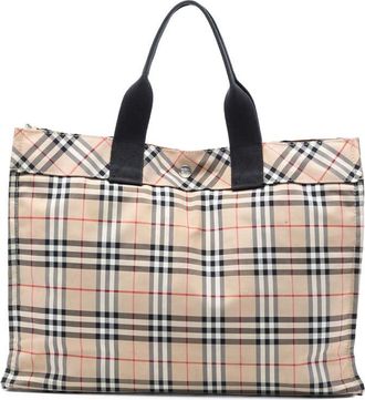 Burberry Pre-owned Burberry House Check Canvas Tote 0E027YN9J2GFA6ET