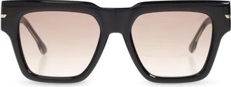 Victoria Beckham Oversized Rechthoekige Zonnebril - Dames - Zonnebrillen - Zwart - ONE Size - Accessoires