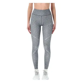 adidas Adidas by Stella McCartney, Training Leggings, female, Gray, Size: S Printed Running Leggings