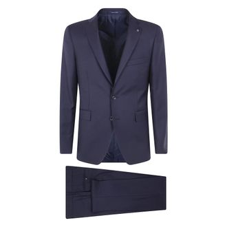 Tagliatore Single Breasted Suit - Heren - Pakken - Blauw - Maat: XL