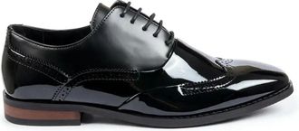 TruClothing Patent PU Leather Wingtip Oxford Dress Shoes