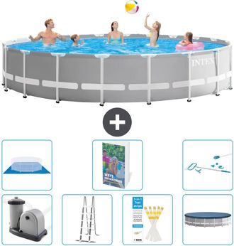 Intex Piscina Prism Frame Redonda - 610x132 Cm - 8-piezas S573