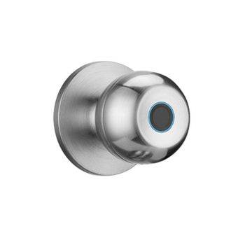 OEM Cerradura Inteligente Esf&eacute;rica Con Lector De Huellas Dactilares Para Apartamentos, Oficinas, Puertas De Madera Y Dormitorios (plateada)