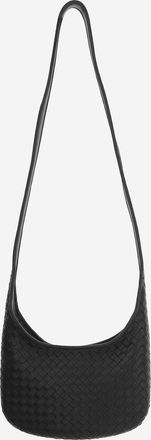 Bottega Veneta Mens Veneto Leather Shoulder Bag Black Lambskin