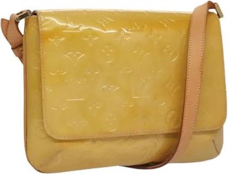 Louis Vuitton Pre-owned Cross Body Bags, female, Beige, Size: ONE SIZE Pre-owned Vintage Patent Leather Shoulder Bag