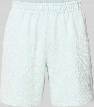Puma Shorts mit Logo-Stitching in Hellblau, Gr&ouml;&szlig;e XXL