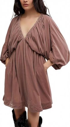 Free People Portia Velvet Mini Dress In Winter Bloom