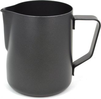 OEM Rhinowares Espumador De Leche Negro 360 Ml Acero Inoxidable