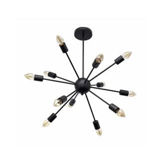 Fabrilamp L&aacute;mpara De Techo Dolores 12xe27 Al.76xd.71cm Negro