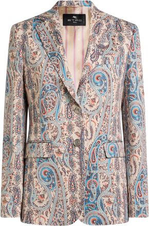 Etro Blazer monopetto con effetto jacquard - Toni neutri
