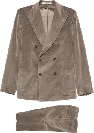 Tagliatore Double-breasted Corduroy Suit