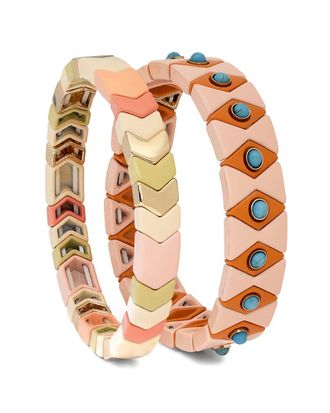 Saachi Saachi Evil Eye Stretch Bracelet Set
