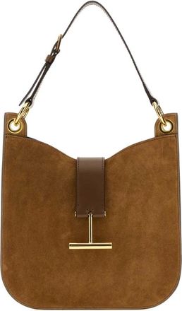 Tom Ford Tara Small Crossbody - Dames - Schoudertassen - Bruin - ONE Size - Leer - Tassen